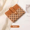 New Women's Short Small Wallet Fashionable Folding Change Bag Classic Contrasting Color Ultra-thin Card Bag