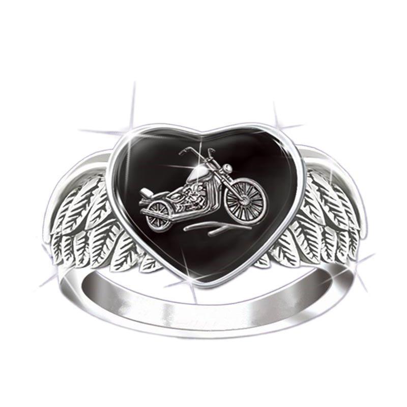 Ring Jewelry Love Wings Couple Rings New Creative Motorcycle Fashion Ring Hand Jewelry