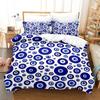 Hip Hop Turkish Evil Eye Bedding Set Single Twin Full Queen King Size Aldult Boys Man Bedroom Duvet Covers Sheet Set