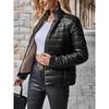 Women S Slim Fit Short Stand Collar Lightweight Cotton Jacket