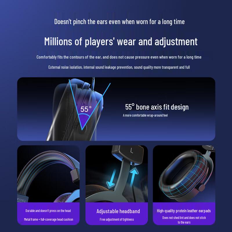 FIFINE Gaming Headset and RGB Stand Set