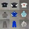 Conjunto de Moletom Oversized com Capuz Unissex com Design de Letra Bordada Streetwear Roupa Casual Outono 2025