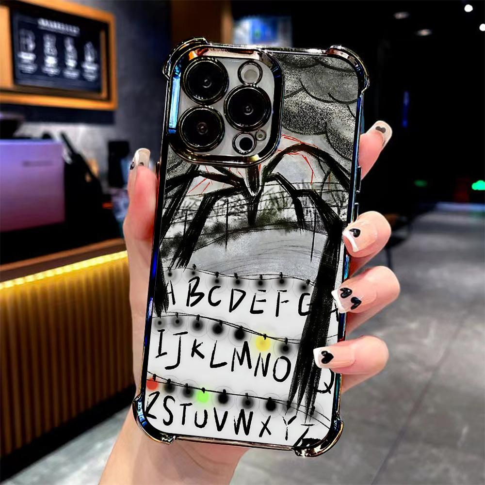 Hot T-Things New Phone S-Strangers Plating Phone Case For Samsung A37 A57 A07 A36 A16 A06 A35 A15 A54 A34 A24 A14 A05 A04 4G 5G