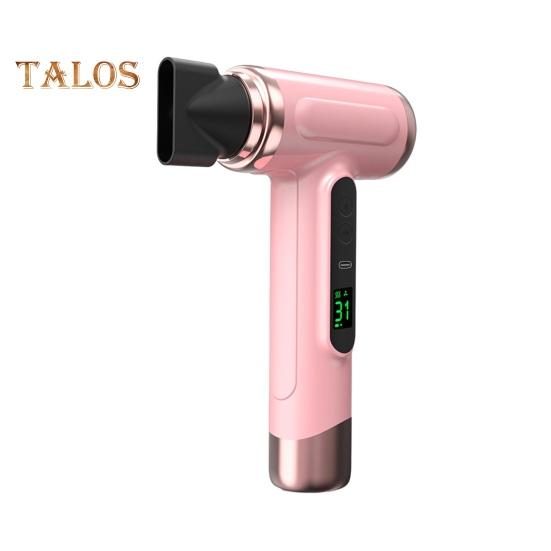 

Беспроводной фен для волос 200 Вт 15000 мАч USB-перезаряжаемый регулируемый ЖК-дисплей высокоскоростной быстрой сушки с низким уровнем шума портативный дорожный женский фен розовый