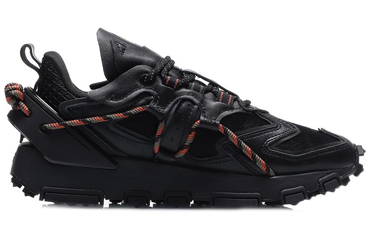 Li Ning CF Tracing Textile, Synthetic Leather Cushioning Slip Resistant Abrasion Resistant Low Top Casual Shoes Women's AGCQ622-5