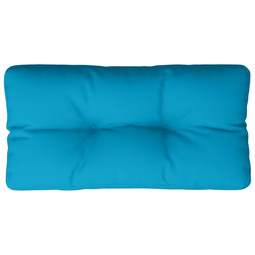 Pallet Cushion Light Blue 70 x 40 x 12 cm Fabric