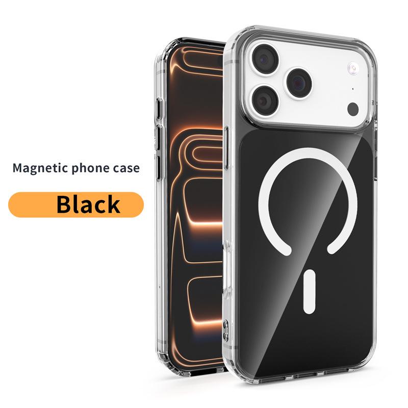 Custodia Colorata Magnetica per iPhone 17: Compatibile con iPhone 12 fino a 16, Design Trasparente per Uso Transfrontaliero e Internazionale