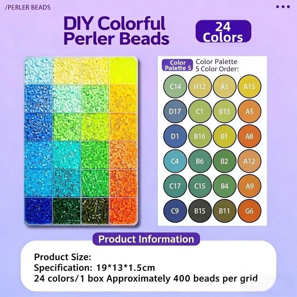 Creative DIY Mini Iron Plastic Beads 2.6mm Fuse Beads Fuse Beads Picking Tray Kit Ironing Collage Beans Tool Handmade Beads Toy
