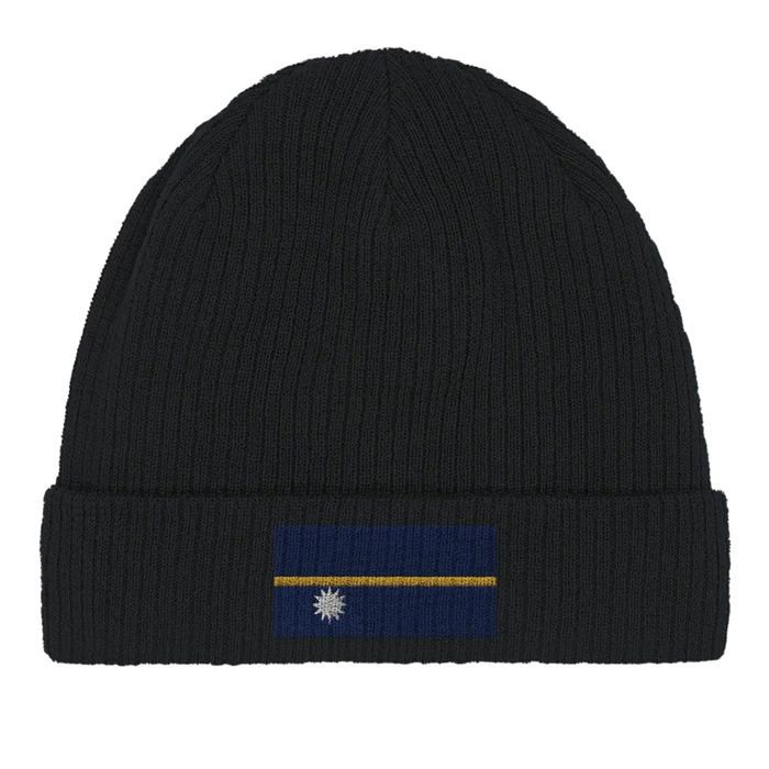 Bonnet Drapeau Nauru En Noir