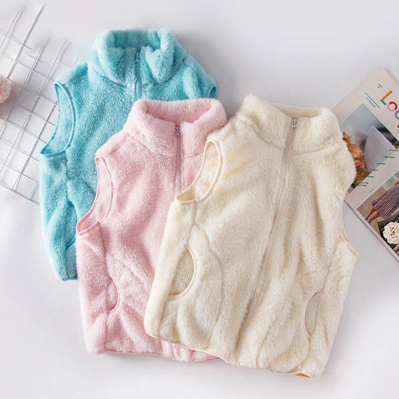 Fleece Vest Tank Tops Women Autumn Winter Zipper Sweatshirt Sleeveless Jacket Cardigan Warm Streetwear Waistcoats