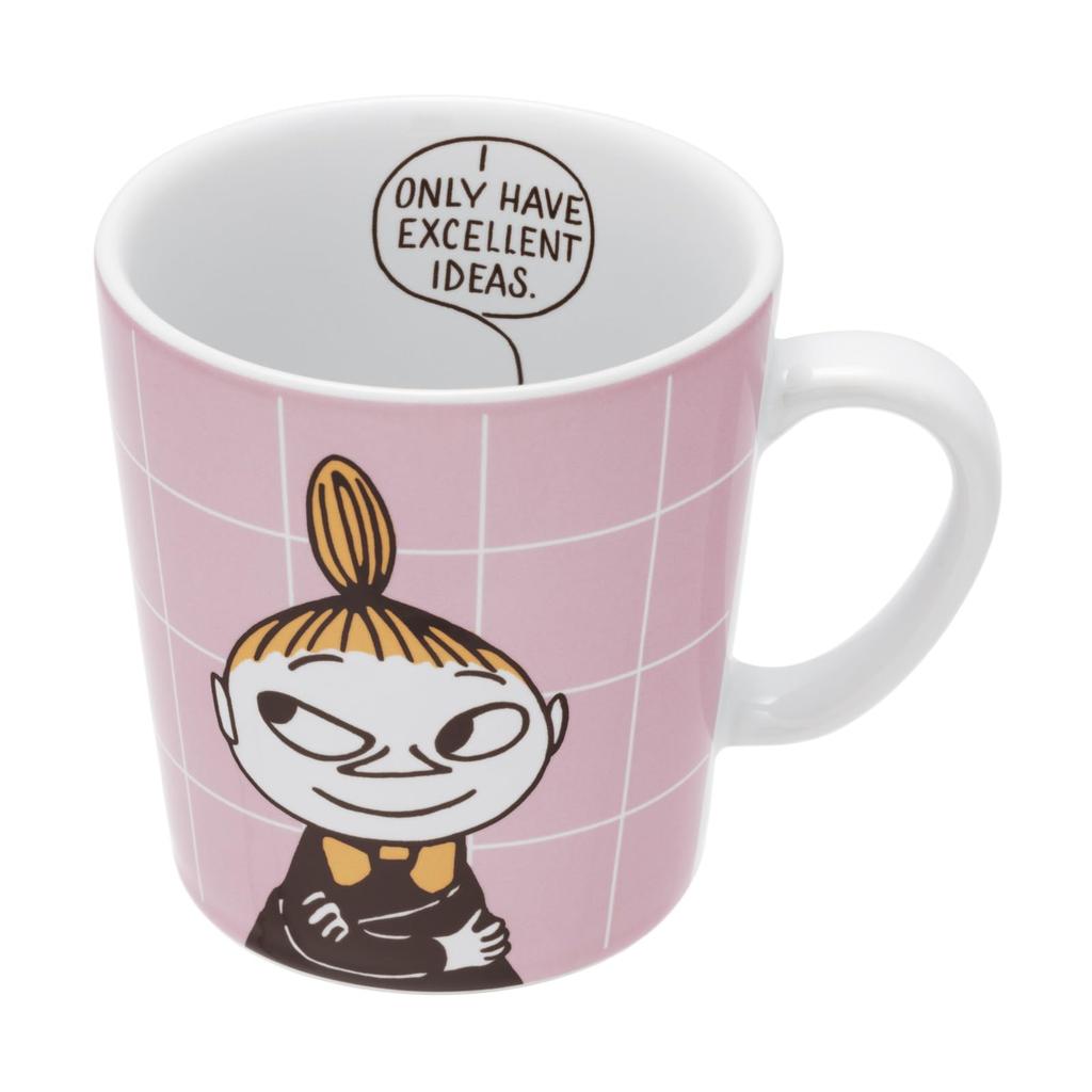 [Officially Imported] Moomin Arabia Moomin POP Mug, 0.3L, Little My (Check), Approx. 280ml