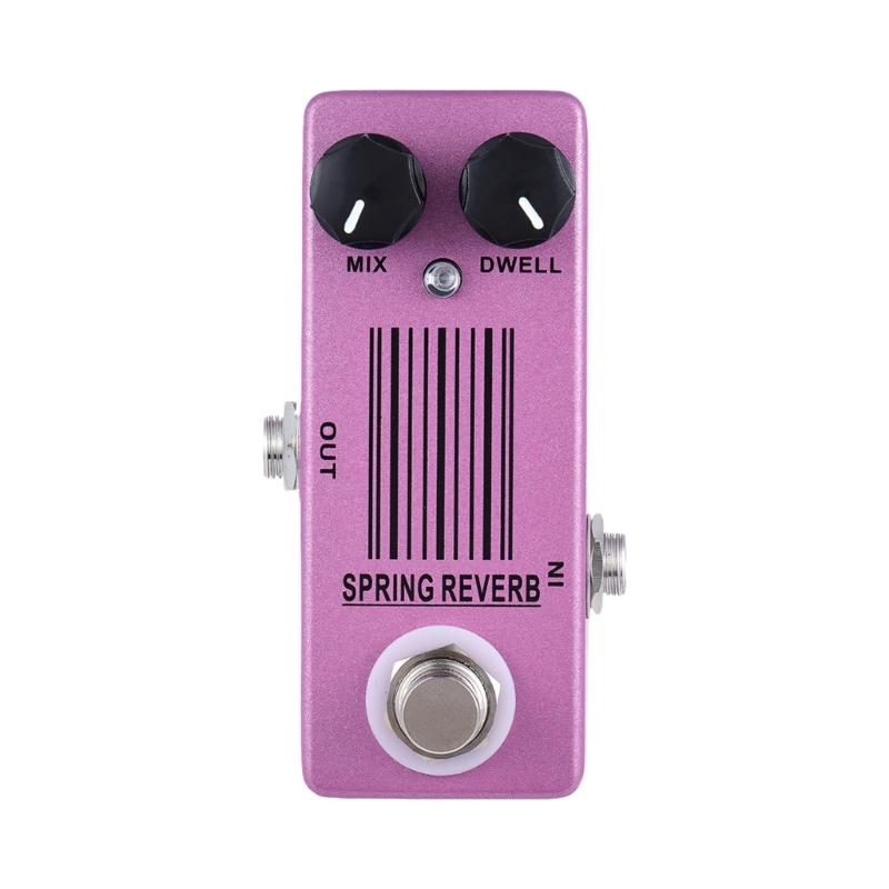

Small Pink Aluminum Alloy Reverbs Effects Pedal with Adjustable Mix and Settings Guitar Accessory for Guitarists 1