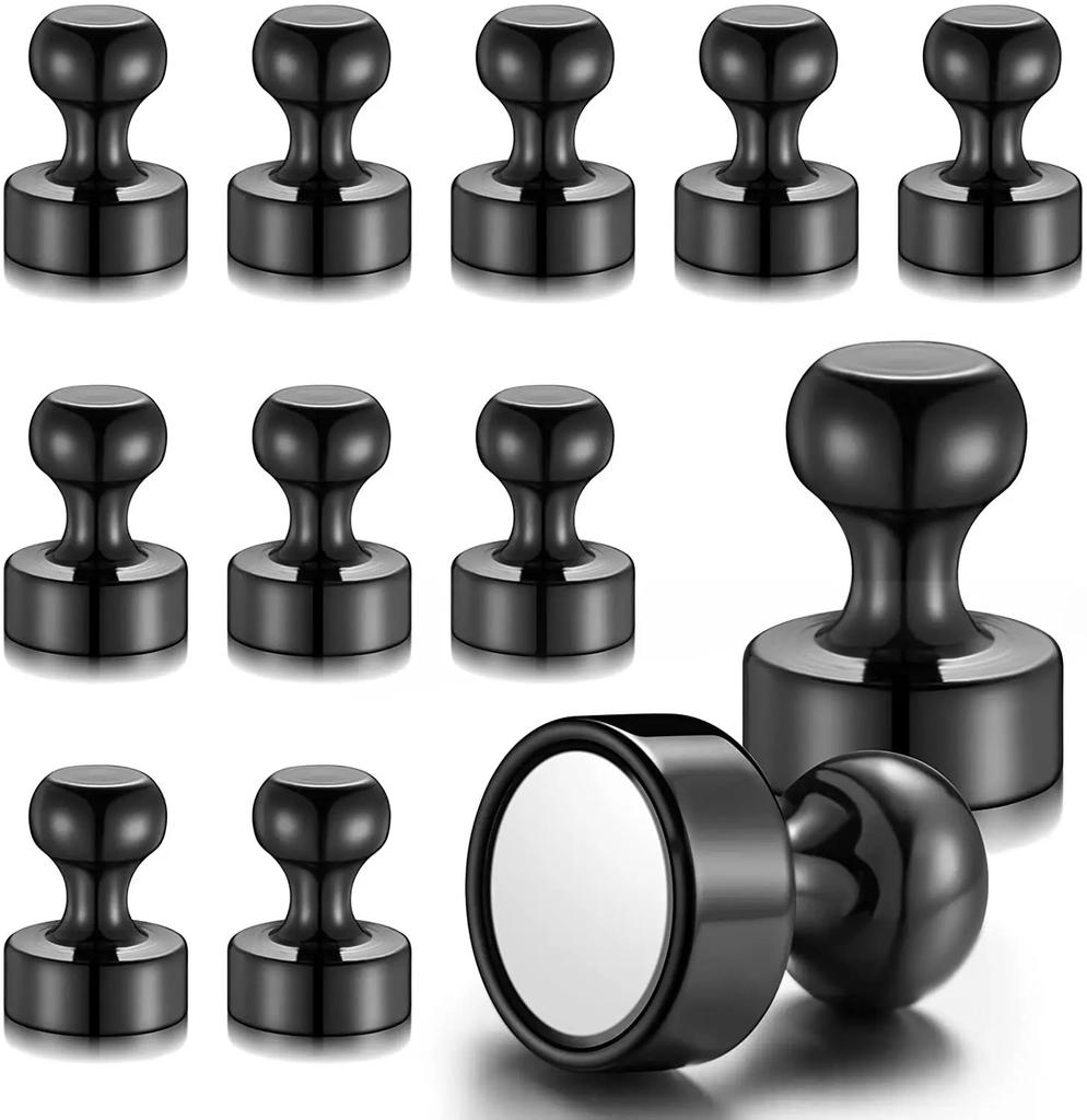 50/1 Stück Neodym-Magnet-Stecknadeln Starker Magnet Saugnapf Druckknopf für Kühlschrank Whiteboard Küche Büro Magnetischer Haken