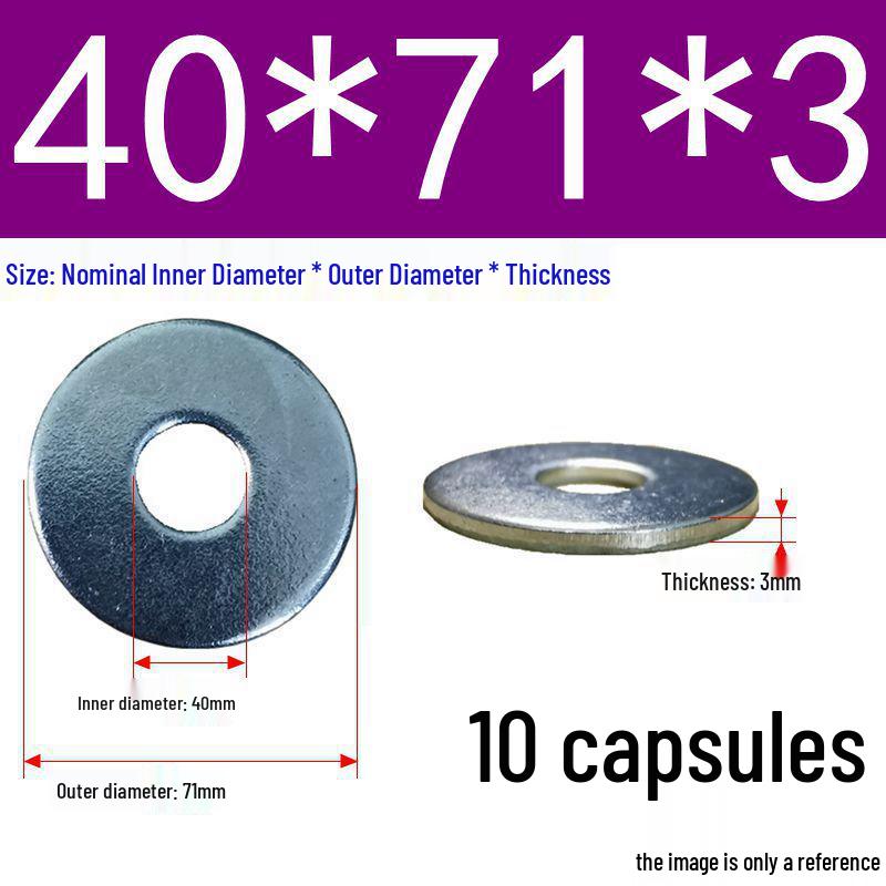 Galvanized Oversized Metal Washers M3-M60