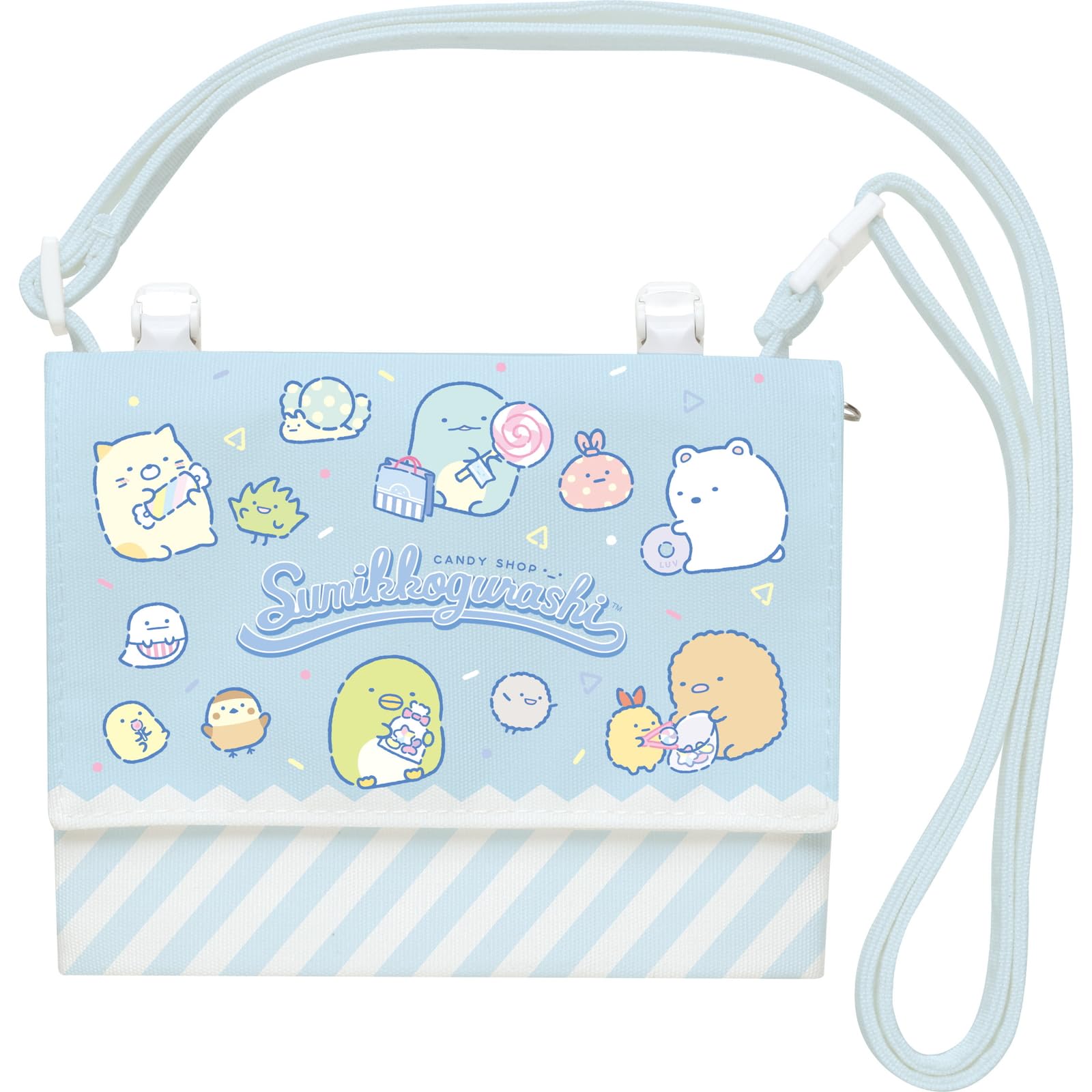 

Sumikko Gurashi Pouch Blue CA46301 H115 x W145 x D20mm San-X Multi-Pocket