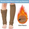 Twist Pattern Women Leg Warmers Solid Color Ankle Warmer Knitting Leg Warmers  Winter Season