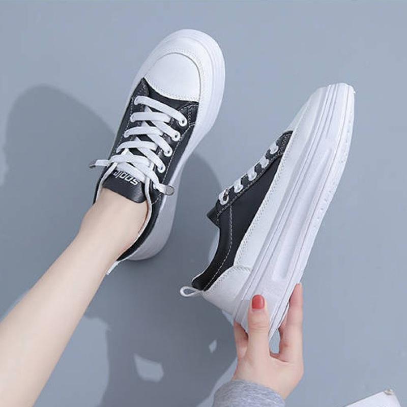 

Женские туфли на платформе Slip On, низкие туфли Hundred Higher Lacing, белые туфли для прогулок на открытом воздухе, размер Large 37