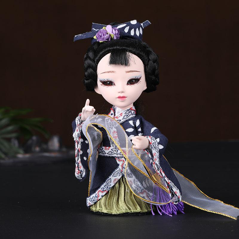 Chinese Opera Character Decoration Silk Doll Peking Opera Mask Doll Chinese Handmade Decorative Gifts Shop decoration Doll