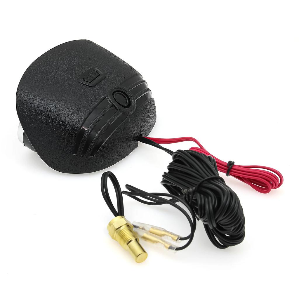 12V/24V 2 IN 1 Car Truck LCD Gauge Water Temperature Gauges +Voltmeter With 1/8 NPT Temp Sensor Water Temp Meter for Auto Cars