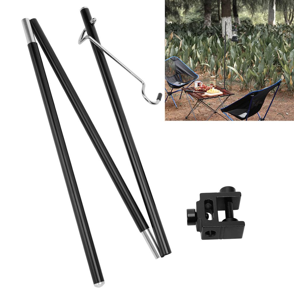 Outdoor Camping Foldable Light Pole Portable Aluminum Alloy Light Stand Lamp Bracket