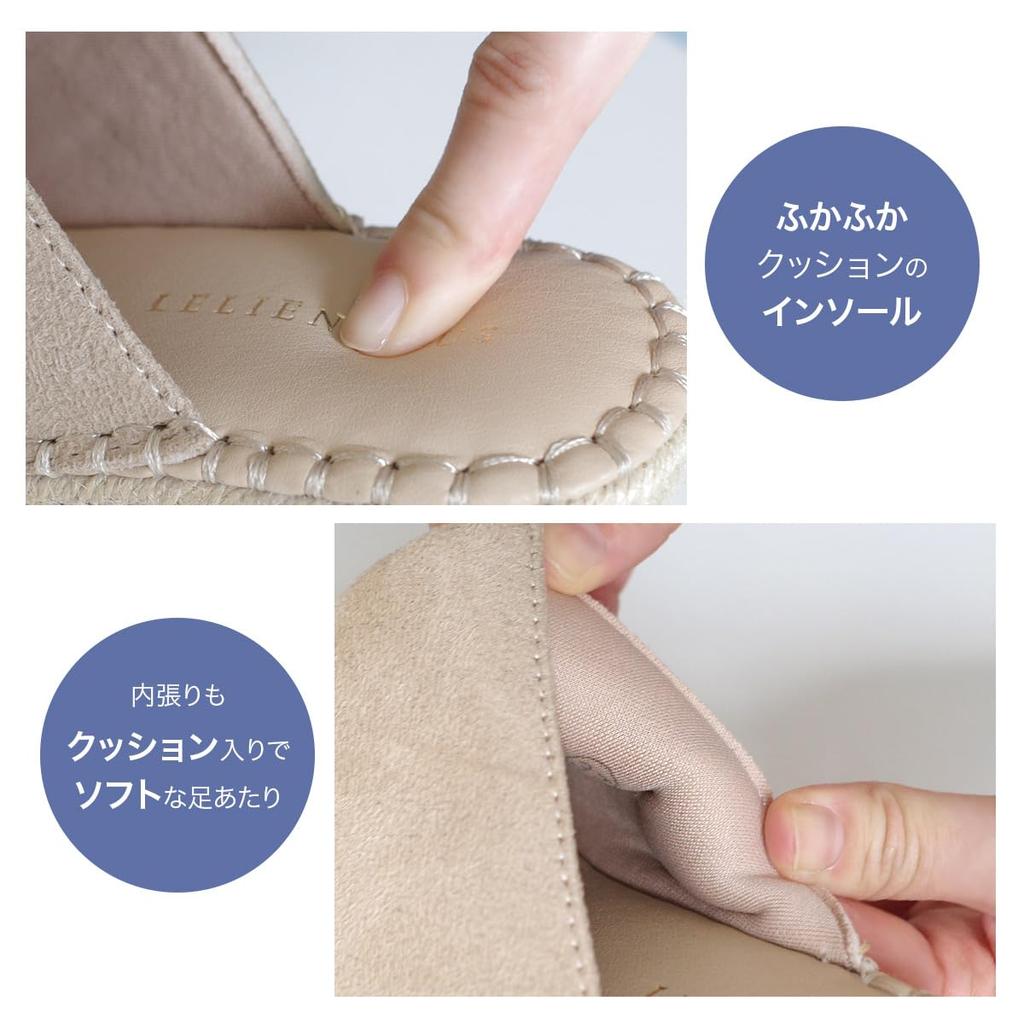 Amiami Jute Kilesåle Mules med Sommerplattform Størrelse 36 Sandbeige FX010 Damesandaler, 7,5 cm Hæler, Sandaler, (22,5 cm), (Semsket skinn)