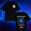 July Retro Male and Female Rapper Tshirt Fashionable Hiphop Print Pattern Fashionable Cotton Shortsleeved Tshirt