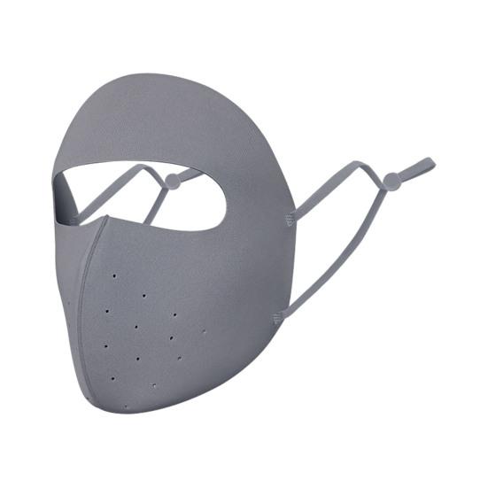 

Солнцезащитный щиток для лица Дышащие отверстия Регулируемый трос Пылезащитный щиток для защиты от ультрафиолета Защитный щиток для лица для езды на открытом воздухе темно-серого