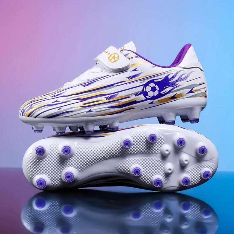 

New Kids Professional Soccer Shoes Tf Indoor Men Football Field Boots Original Football Shoes Society Cleats Grass Training Fast 35