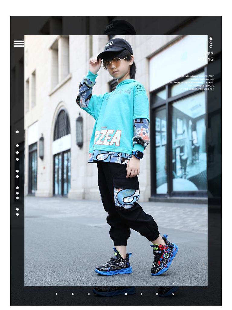 Kids' Light-Up Cartoon Mesh Running Shoes - Autumn 2025 Breathable Style