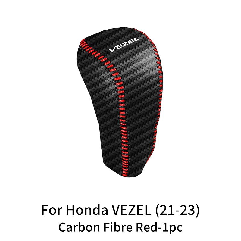 Car Logo Shift Cover Leather Handbrake Shift Sleeve Accessories For Honda Civic Accord CRV Fit Jazz Transalp CBR cb500x Odyssey akd256