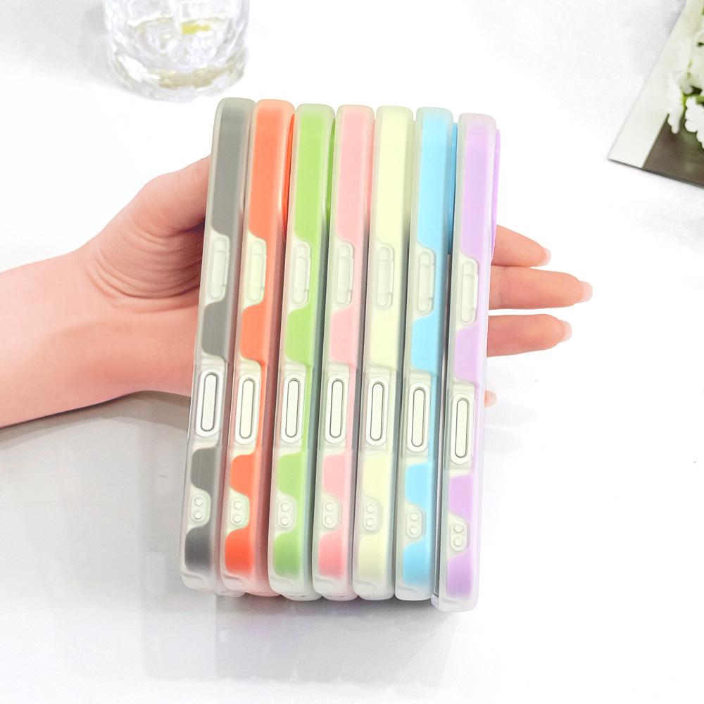 Simple Love Heart Phone Case For IPhone 14 13 12 11 Pro Max Mini 7 8 6 6S Plus X XS XR SE 2020 2022 Candy Colored Cover