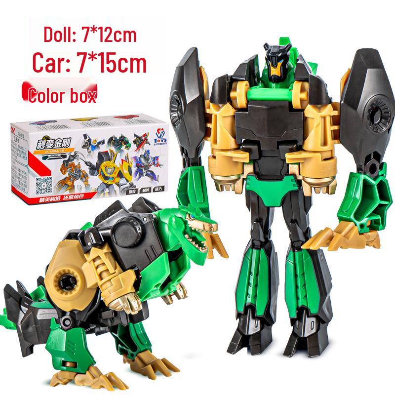 One-Step Car-to-Dinosaur Robot Toy for 6-Year-Old Boys