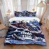 Anime Girl Giant Skull Bedding Set Personalized Washable Custom 3Pcs Duvet Cover Pillowcases Soft Microfiber Home Bedroom Gift