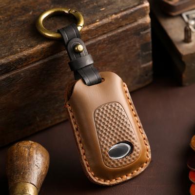 Genuine Leather Key Cover for Kymco S350 Motorcycle Smart Remote Case Premium Protection
