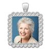 10pcs/set Pendant Settings Rhinestone Cabochon Base Jewelry Making Alloy Tray Findings for DIY Photo Frame Necklace
