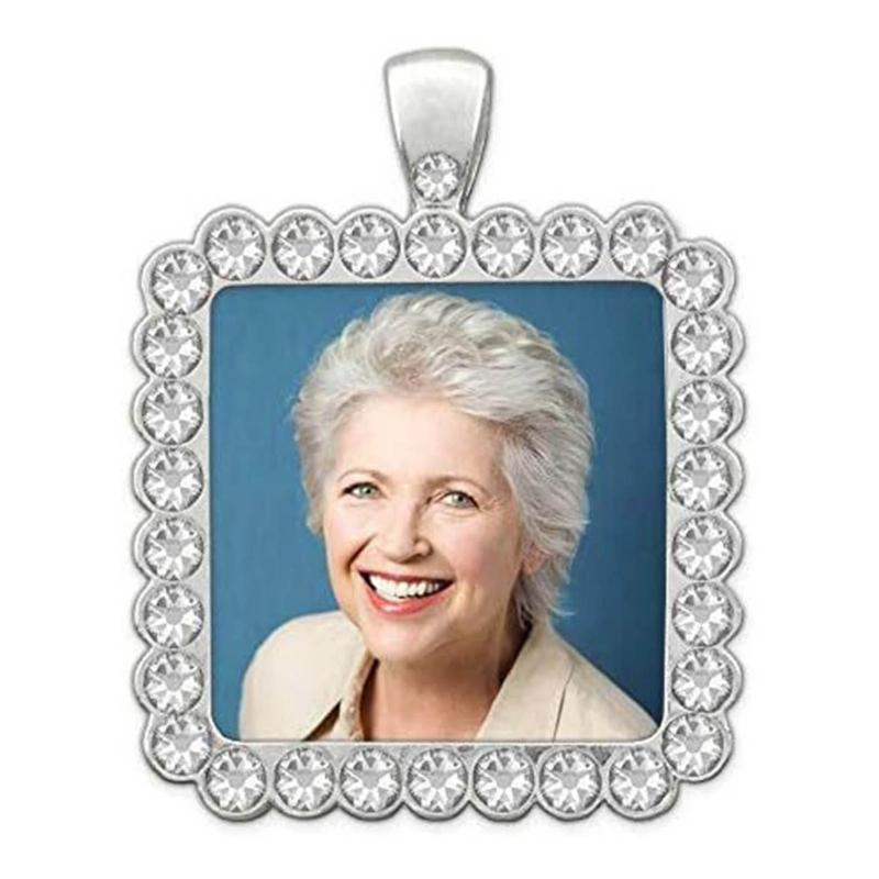 10pcs/set Pendant Settings Rhinestone Cabochon Base Jewelry Making Alloy Tray Findings for DIY Photo Frame Necklace