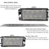 White LED Grand Cherokee License Plate Light Assembly for Jeep Grand Cherokee WK2 2014-2020, 2014 2015 2016 2017 Compass Patriot Dodge Viper Rear