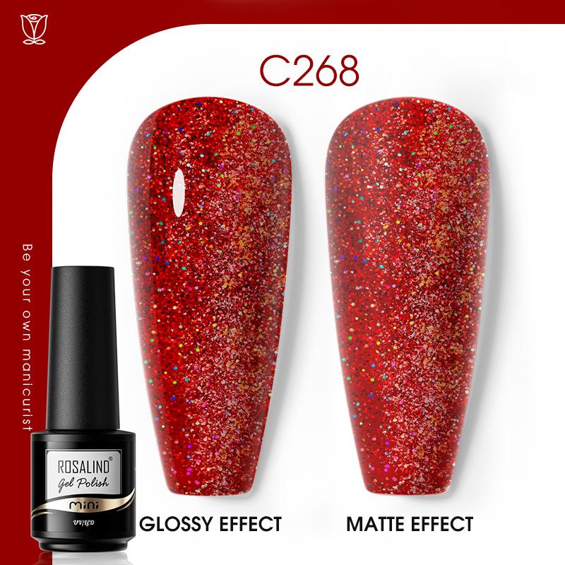 ROSALIND Gel Nail Polish Soak Off UV LED Nails Art Design Varnish Semi Permanent Gels Lacquer DIY Manicure