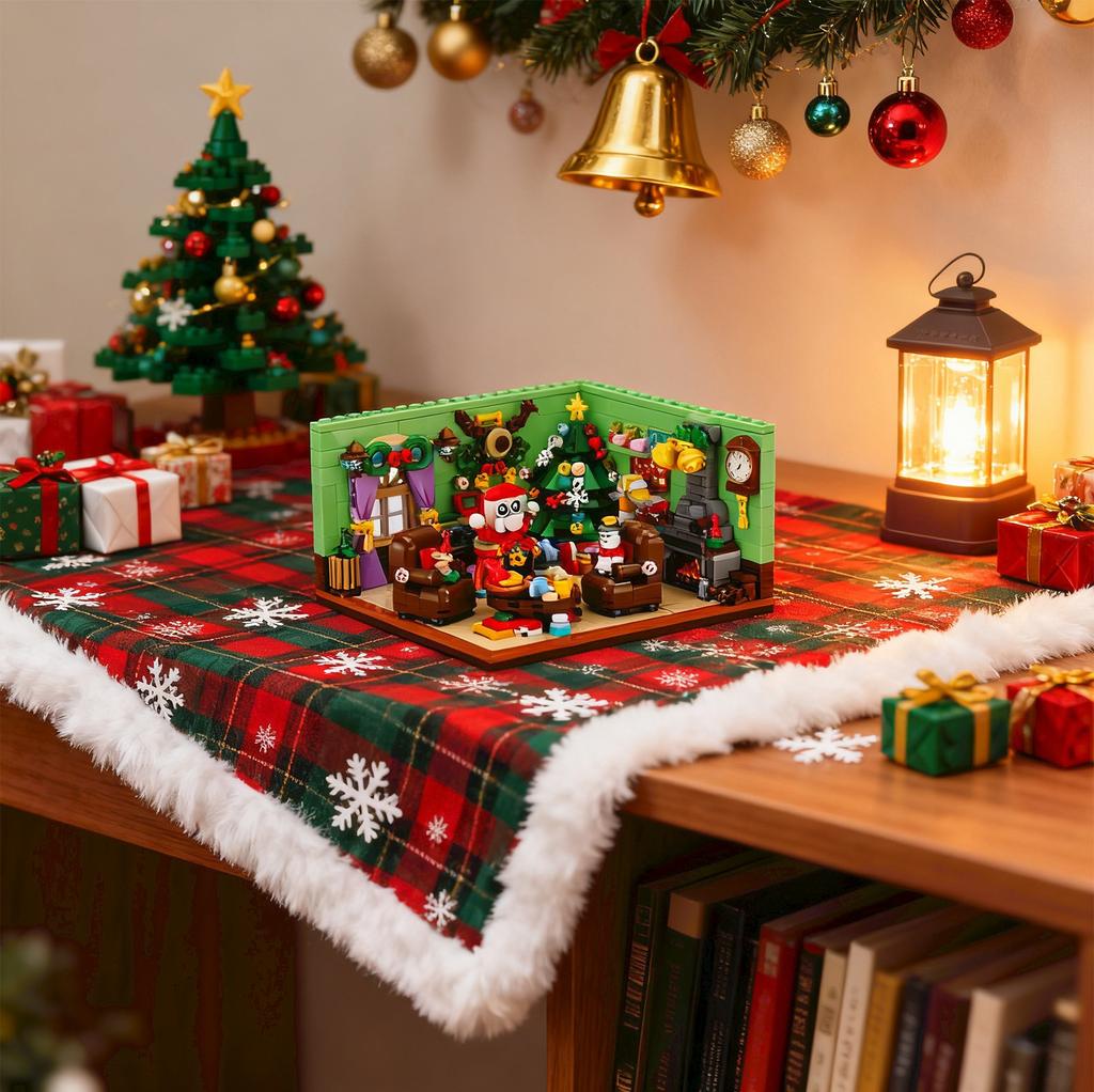 24pcs Christmas 3d Countdown Calendar Assembling Building Block Toy Set Gift 24 Building Block Accessories