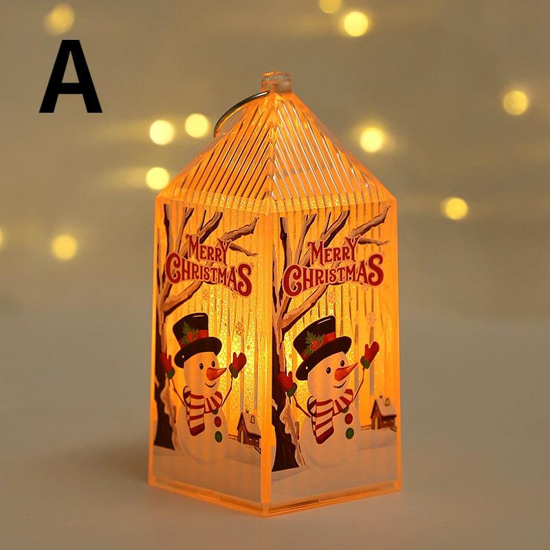 Christmas 2023 Novelty Craft Supplies Children's Portable Night Light Ornament Autumn Decoration Room Outdoor Decor Advent Gift