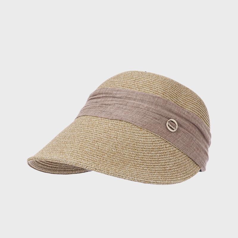 Spring Summer Straw Woven Breathable Sunscreen Fisherman Hat Outdoor Women's Cap