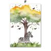 Watercolor Giraffe Elephant Lion Monkey Zebra Wall Art Canvas Painting Cartoon Posters And Prints Pictures Baby Kids Room Decor
