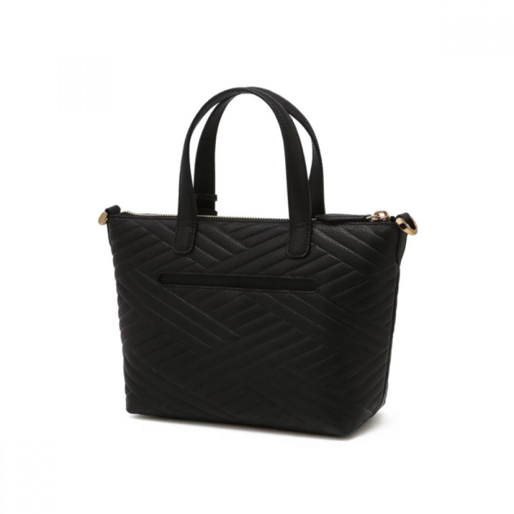 Daks Black Dd Logo Leather Tote Bag Dcba6e360bk