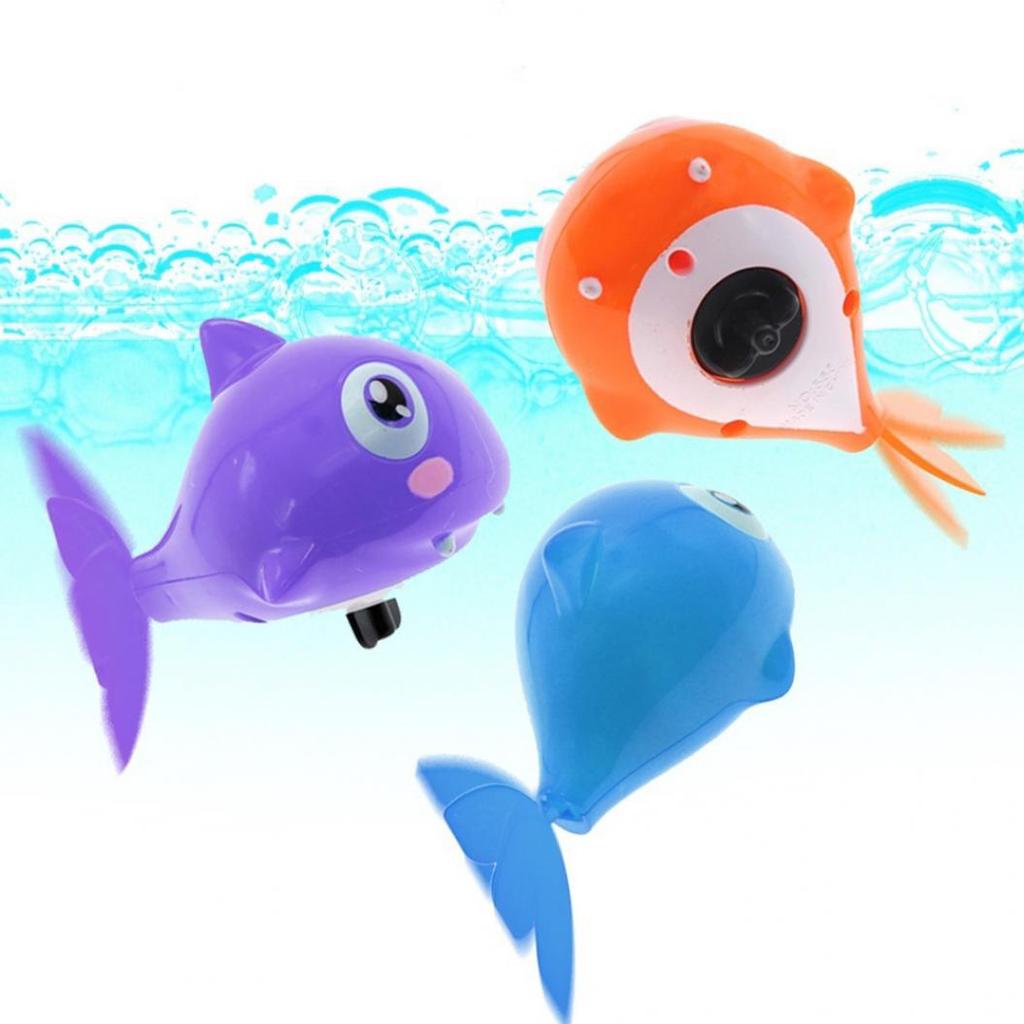 Cute Turtle/Crocodile/Shark Swim Animal Wind-up Chain Clockwork Kid Bathing Toy