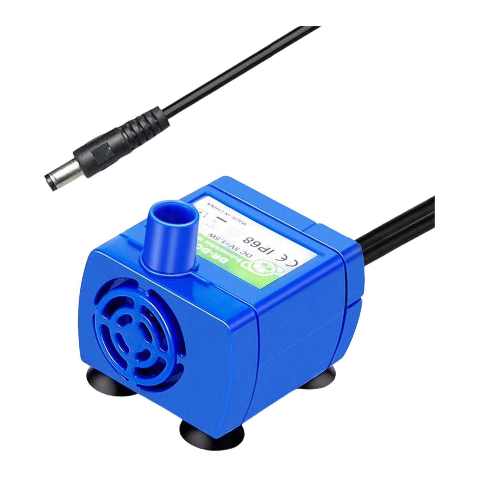 

USB Submersible Water With Auto Shutoff & LED For Pet Fountains One Size