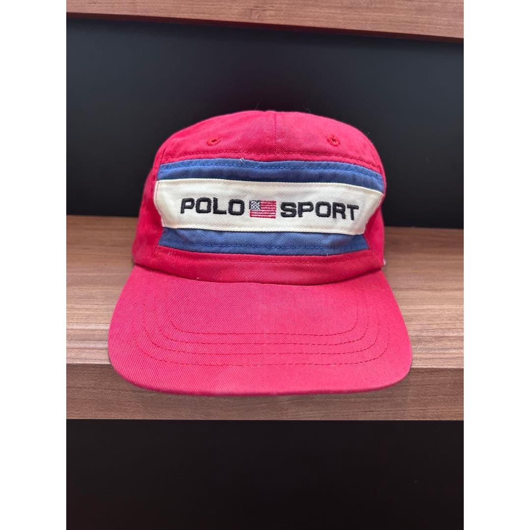 Used 90s Polo Sport Ralph Lauren Cap Red