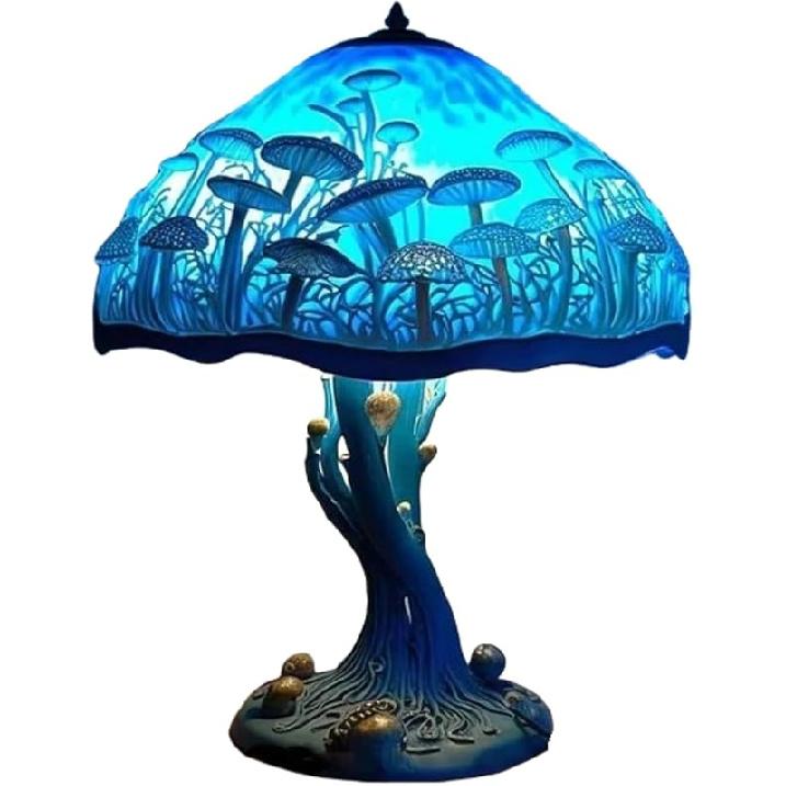 Mushroom Table Lamp, Bedside Table Lamp, 5.9In Bohemian Night Light, Painting Mushroom Table Lamp, Christmas Decoration Bedroom Living Room Home