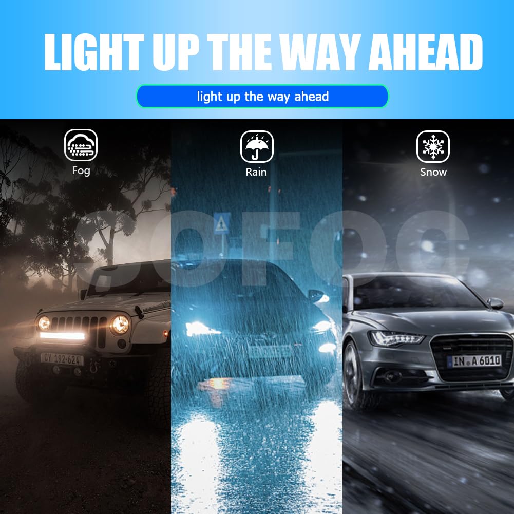 SOFOC PSR24W Car Signal/Auxiliary Lights DRL Fog Lights Brake Reverse Lights etc 24W Warm White 2pcs