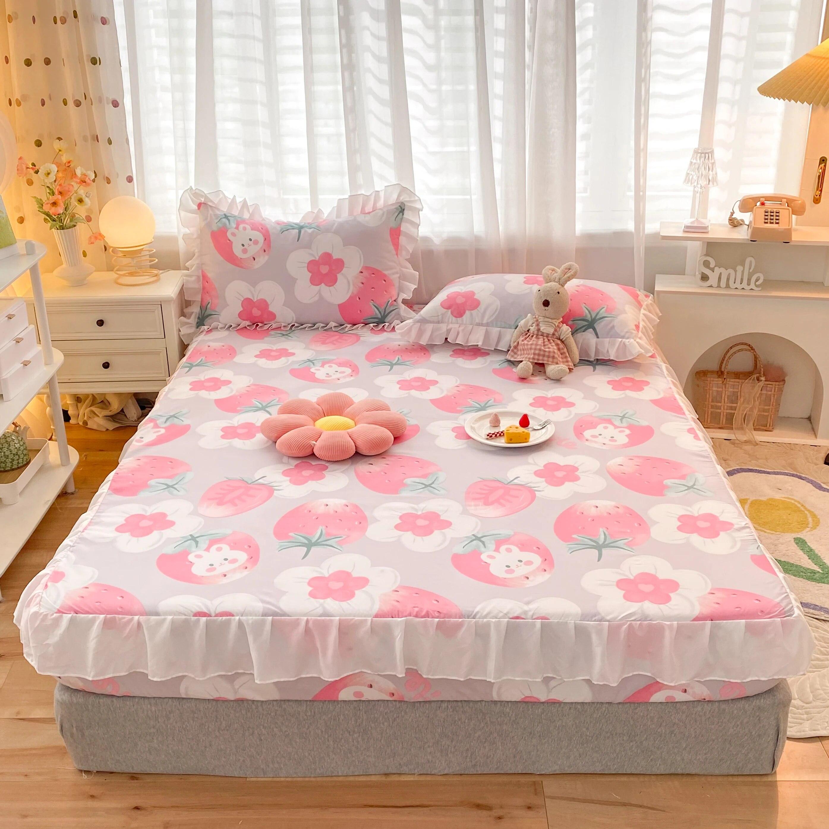 

Новинка, 1 шт., кружевная простыня с кружевным принтом, всесезонная универсальная простыня, пылезащитный чехол для матраса, нескользящий чехол, постельное белье, простыни 120x200sheet 1pcs