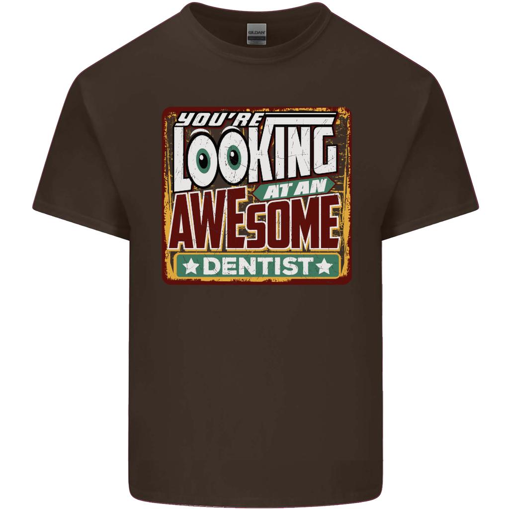 Youre Looking At an Awesome Dentist Unisexs Light Cotton TShirt